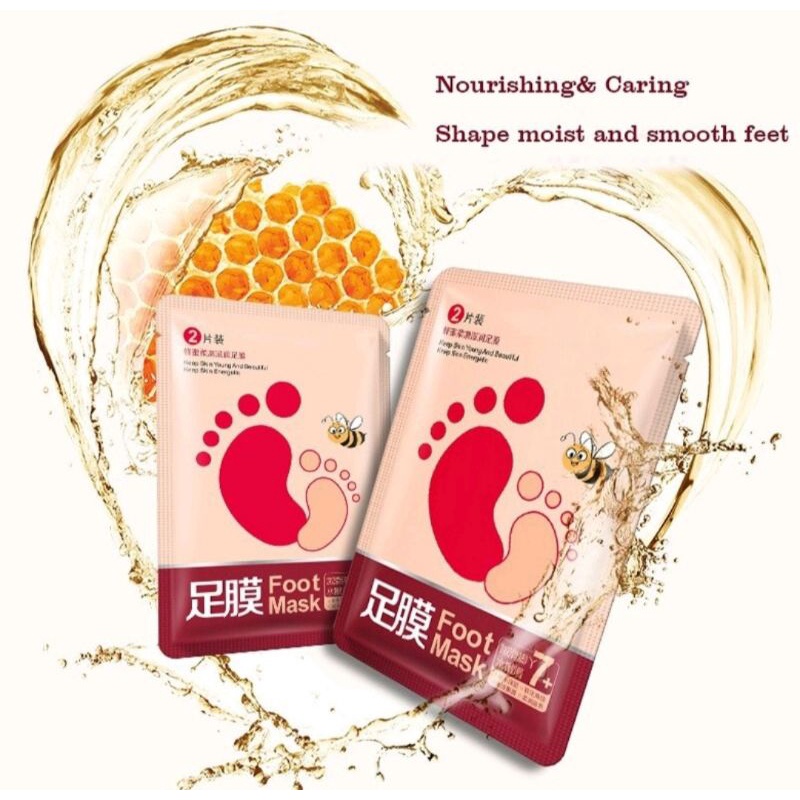 Masker Kaki / Foot Mask / Masker Perawatan Kaki Merawat Kaki &amp; Tumit Kering Kasar Pecah-Pecah / Masker Kaki Melembutkan Kaki / Masker Menghaluskan Kaki / Masker Melembabkan Kaki / Masker Menghilangkan Bau Kaki &amp; Kapalan / Masker Kaki Mulus Bersih Halus