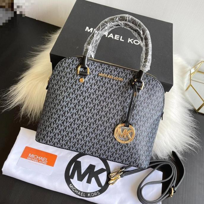 Tas Import Slempang Wanita Mk Alma Free Box Mk - Hitam Djamenashop