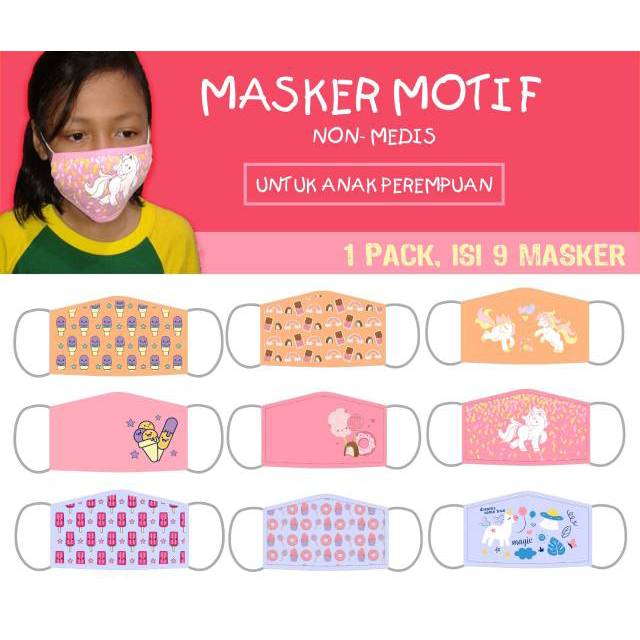 Masker Anak Motif Non Medis 1 pcs