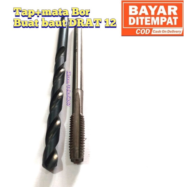 Nachi set hand tap baut DRAT 12 tap m8x1.25 set bor 6,7 Nachi