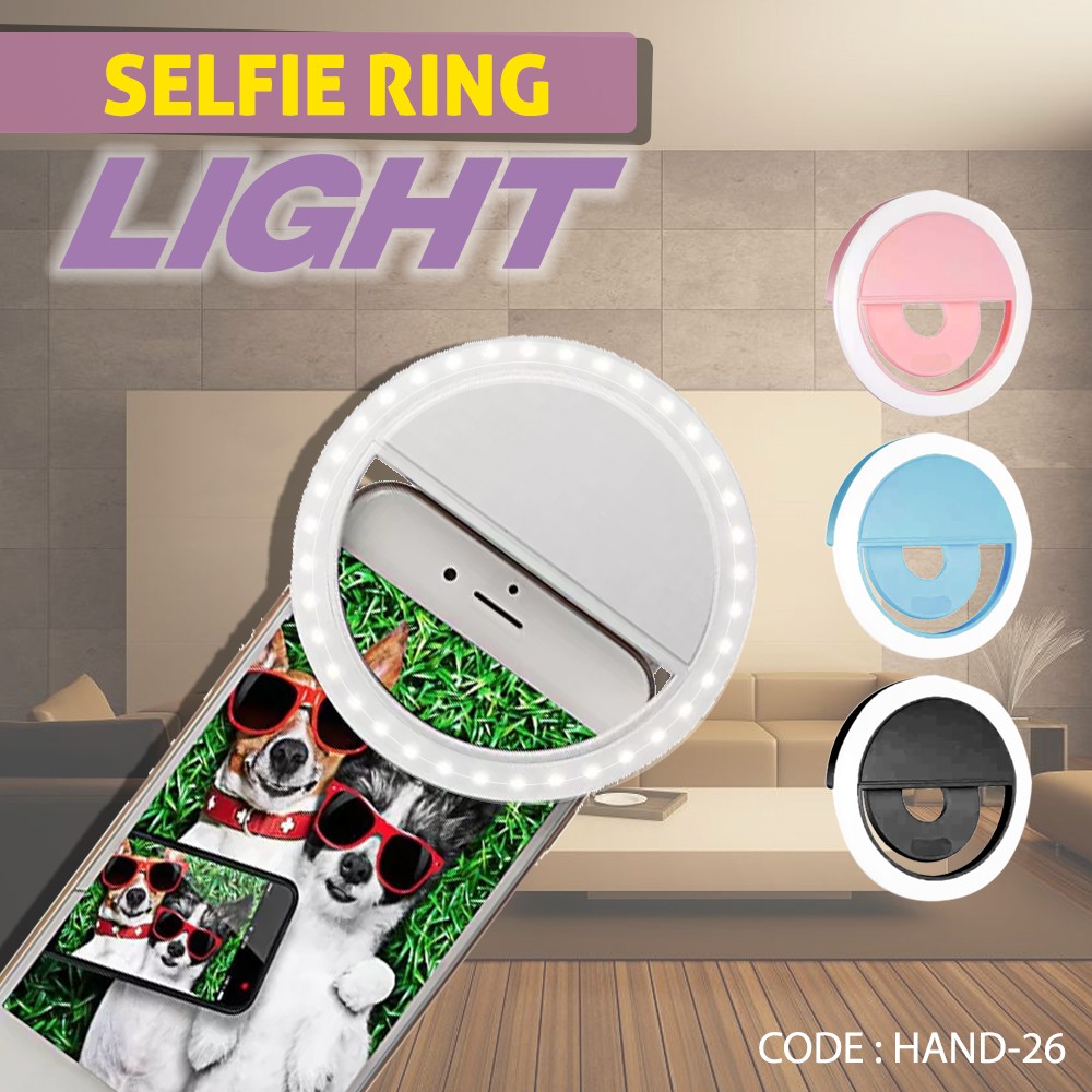 Selfie Ring Light Lampu Selfi Portable Led Light Aksesoris - HAND-26