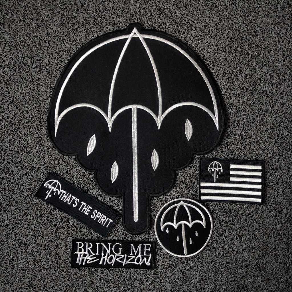 PATCH BORDIR BACK PATCH BMTH BORDIR BRING ME THE HORIZON EMBLEM WOVEN BORDIRAN