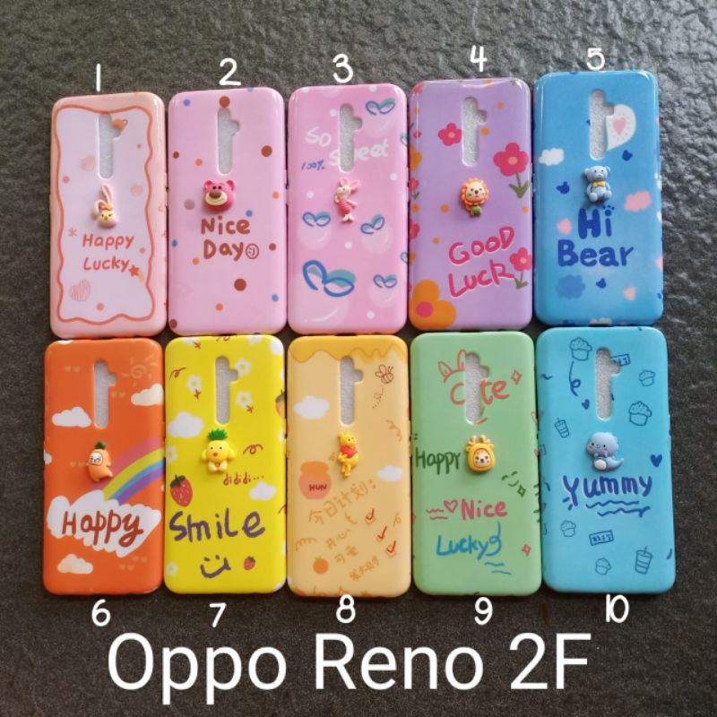 Soft case oppo reno 2F / oppo reno 2Z motif cewek gambar disney / bunga softcase silikon softshell