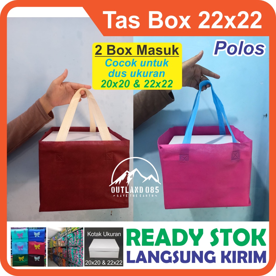 

RB GROSIR 1 LUSIN / 1 PACK isi 12pcs BOX BUNGA 22X22 20x20 18x18 Spunbond Goodie Bag Kantong Goody