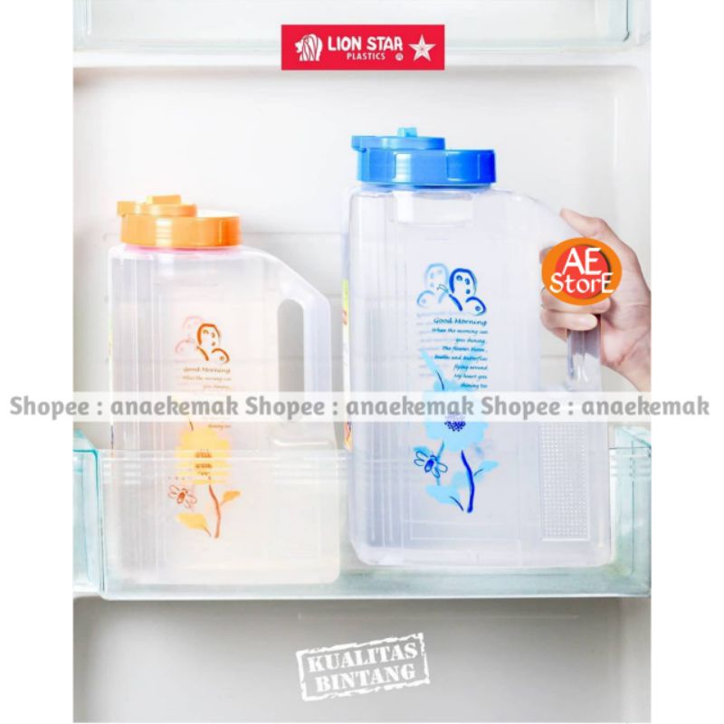 Tempat Botol air minum kulkas lion star 3L liter cooler bottle jumbo