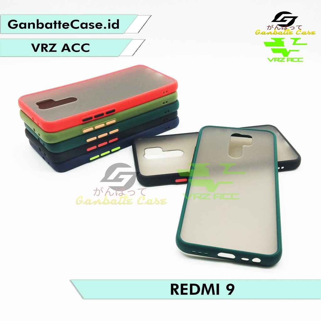 XIAOMI REDMI 9 HARD SOFT MATTE CASE POLOS WARNA MACARON