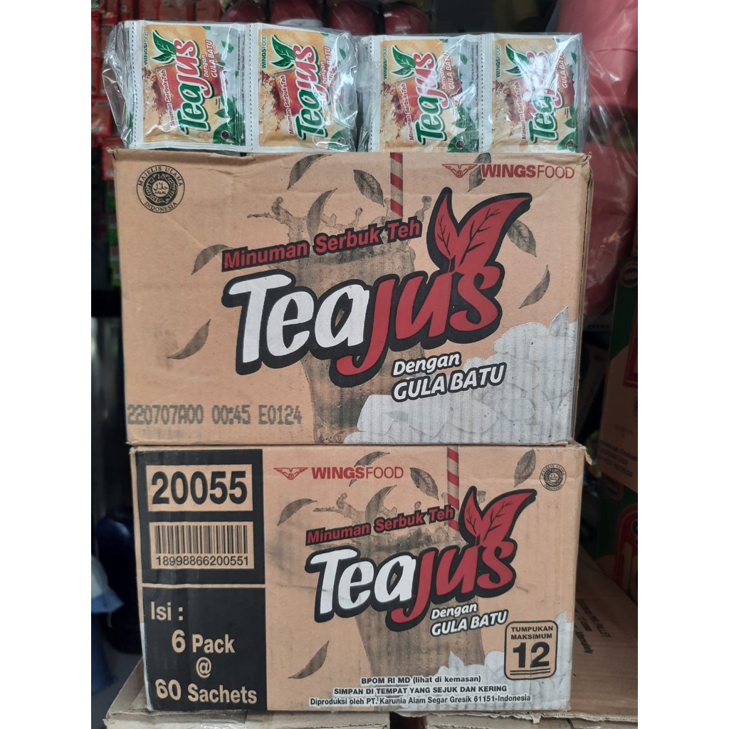 Jual Tea Jus Gula Batu 1 Dus Serbuk Minuman Es Tea Jus Shopee Indonesia 8450