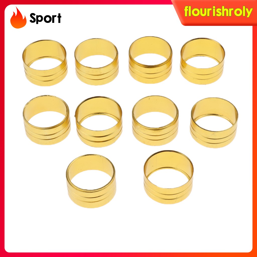 (Rolysport) 10pcs Ring Shaft Tongkat Jalan Warna Silver / Gold 20mm 22mm