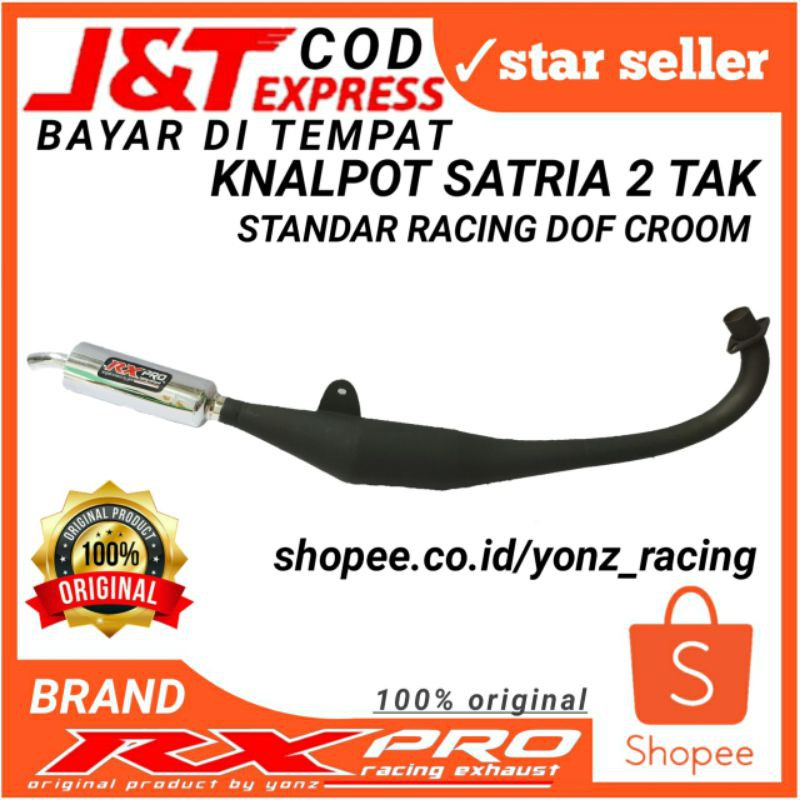 Knalpot Satria 2tak knalpot standar racing Satria 2tak satria hiu knalpot RXpro racing