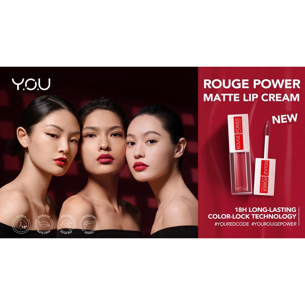 YOU ROUGE POWER MATTE LIPCREAM