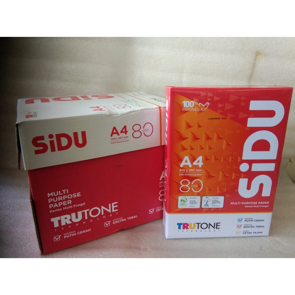 

Kertas HVS A4 SIDU 80gr
