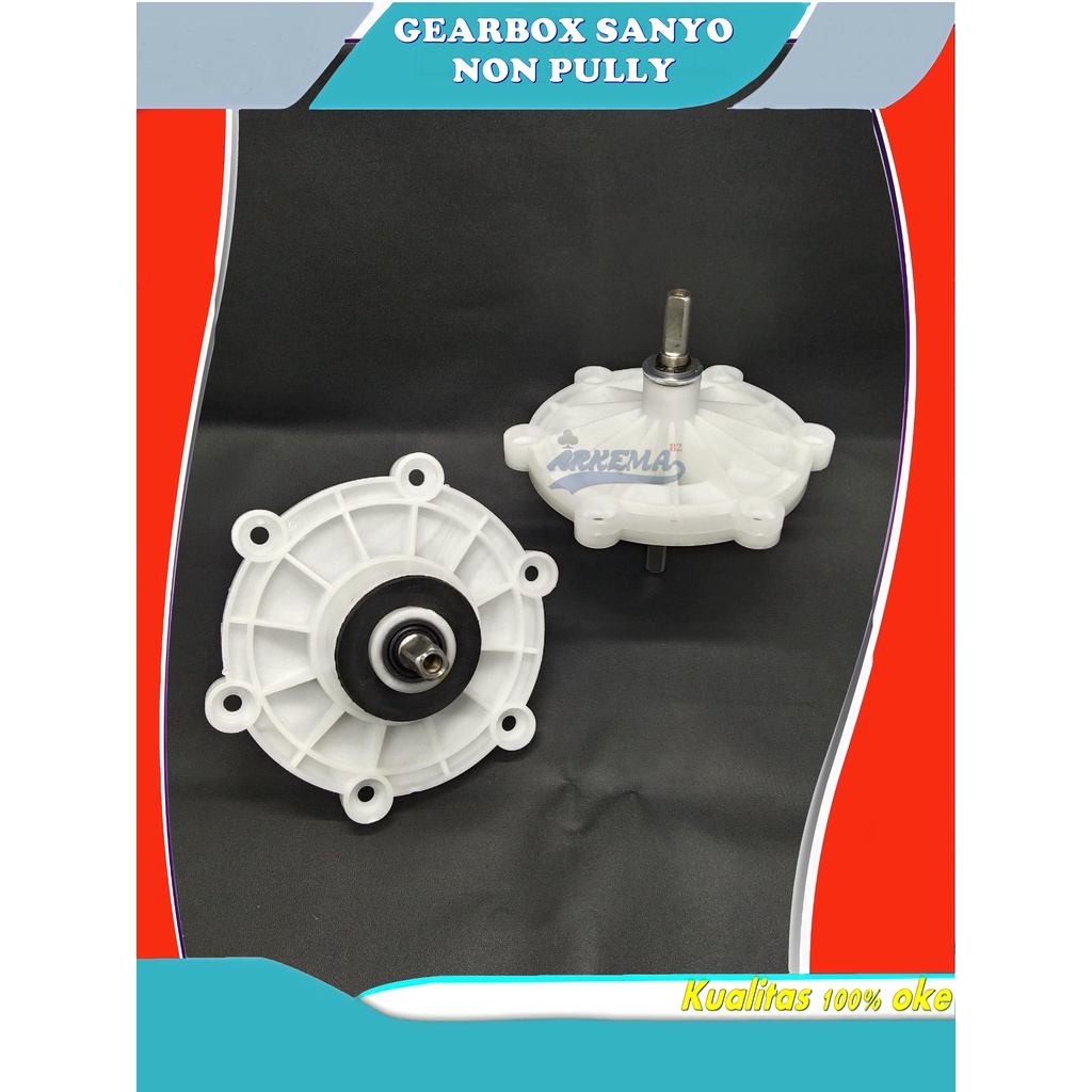 GEAR BOX MESIN CUCI 2 TABUNG SANYO NON PULI TIPIS | GEARBOX / GIRBOX / GERBOX  SANYO UMUM