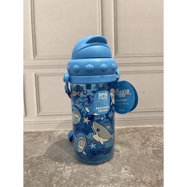 SMIGGLE TEENY TINY BOTLE UP N DOWN SHARK/BOTOL MINUM SMIGGLE