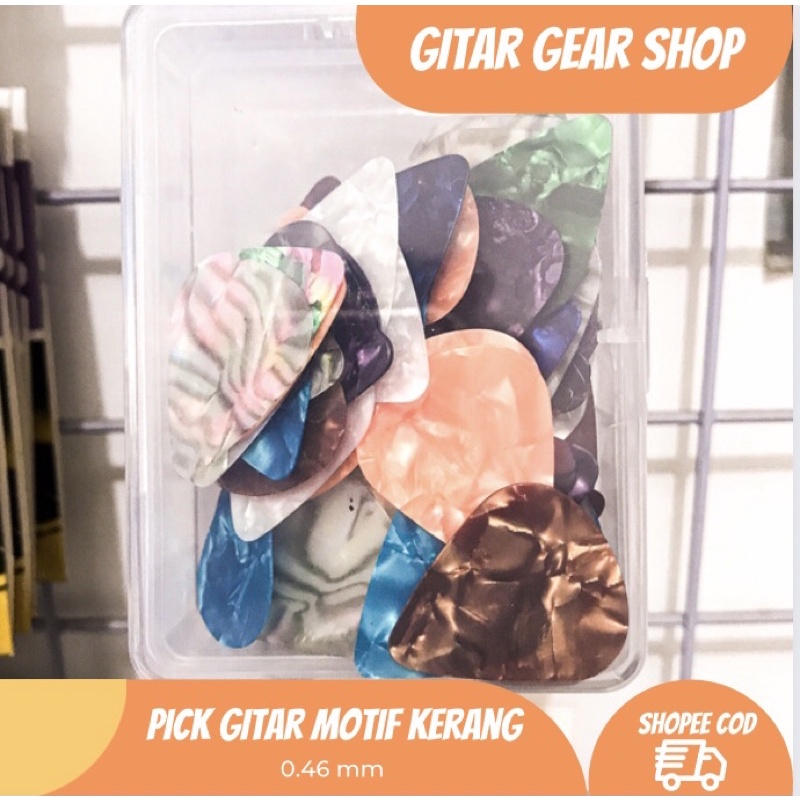 PICK GITAR KERANG ISI 100 PIK GITAR KERANG ISI 100