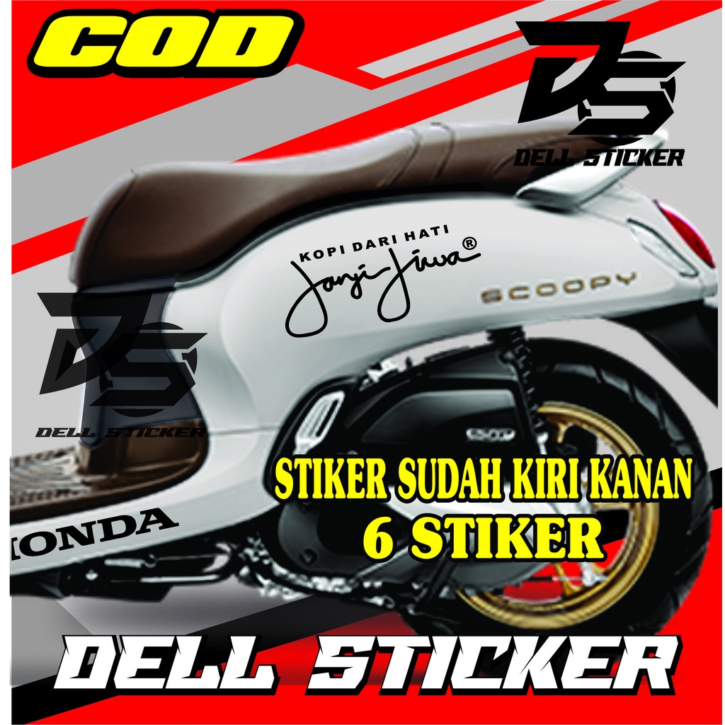 Stiker Scoopy JANJI JIWA / Sticker Cutting Scoopy / Stiker Motor Scoopy / STIKER MOTOR SCOOPY PRISTA