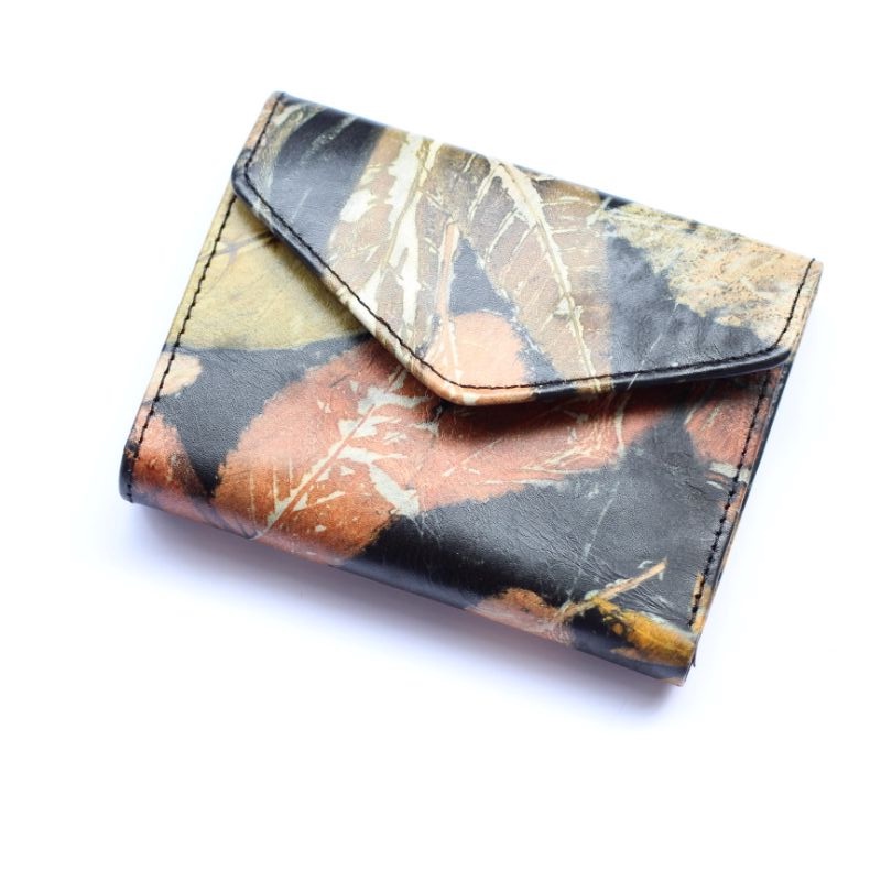 DOMPET WANITA KULIT SAPI ASLI ENVY BANYAK SLOT MODEL SIMPEL / GRATIS GRAVIR NAMA-ECOPRINT HITAM