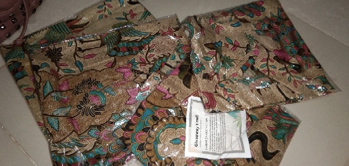 Batik Couple Keluarga Sania Ruffle Ori Ndoro Jowi Dnt Merak