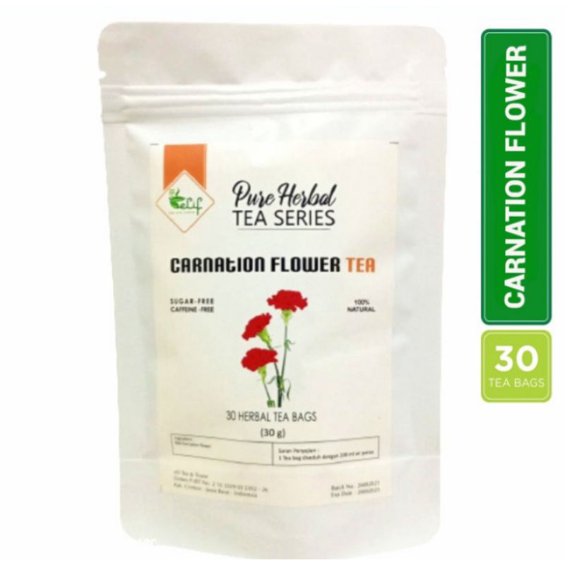 

ELIF TEA Red Carnation Flowers Tea : Dianthus Bunga Anyelir Merah (30 Tea Bag)