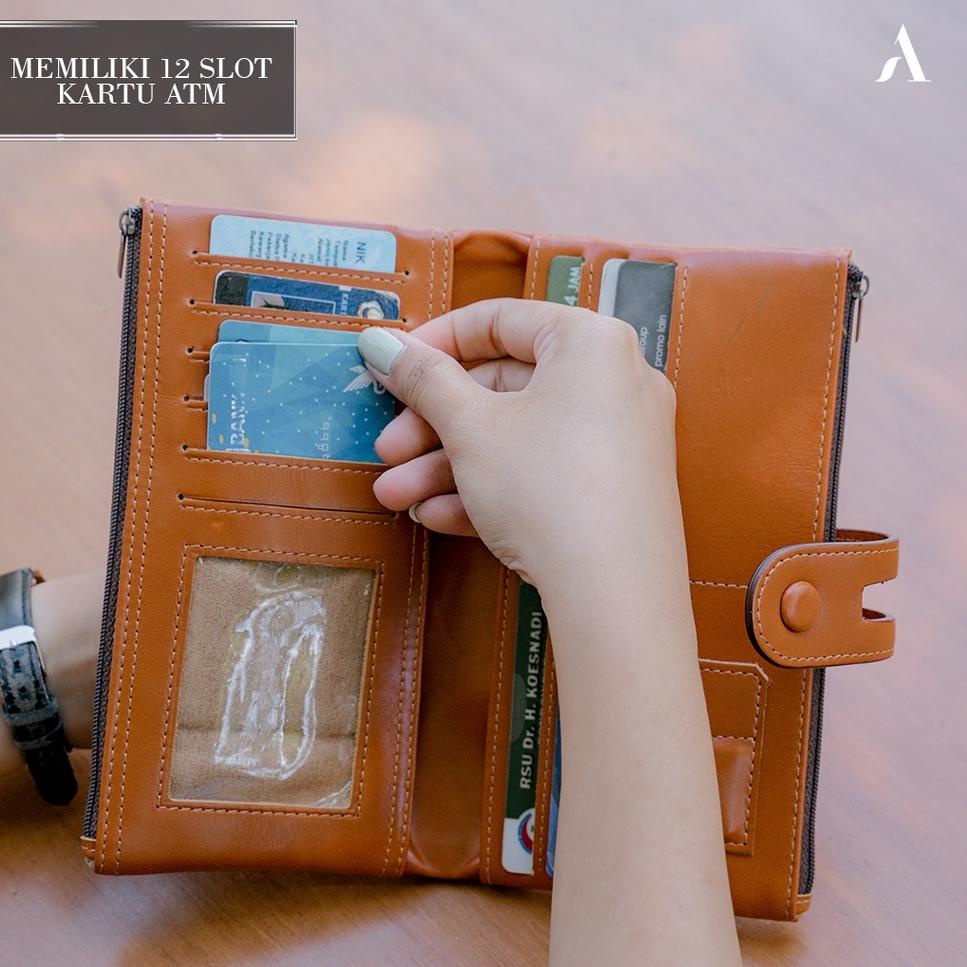 Telah Hadir.. Dompet Wanita Panjang Lipat Kulit Dompet Panjang Wanita Cewe Cewek Perempuan Kulit Sap