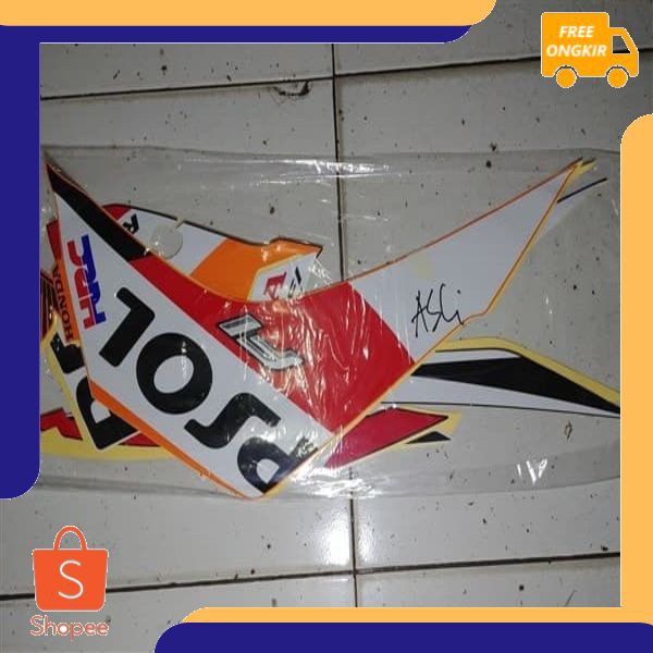 Striping lis&Stiker Body&Stiker Motor Blade Fi Repsol 2014