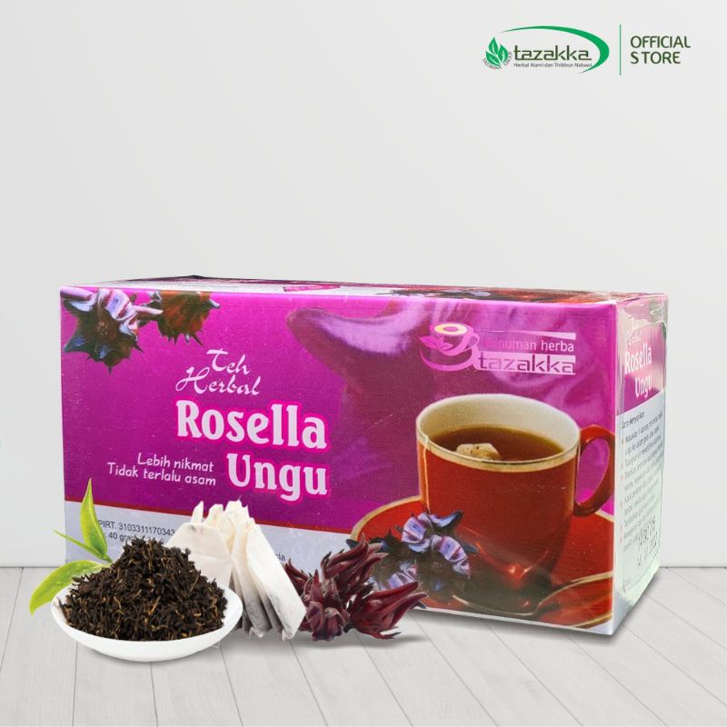 

Teh Rosella Ungu/Kaya vit c /Minuman Menyehatkan & Menyegarkan / original produk/ teh celup 20 kantong