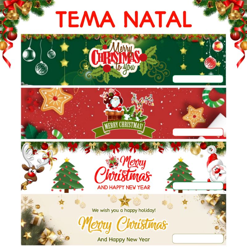 

Label Hantag Tema Natal Free Plastik