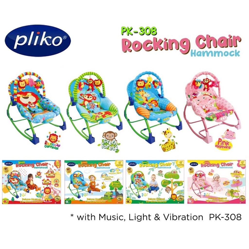 Pliko Rocking Chair Hammock Pk 308 Baby Bouncer Kursi Goyang Bayi Shopee Indonesia