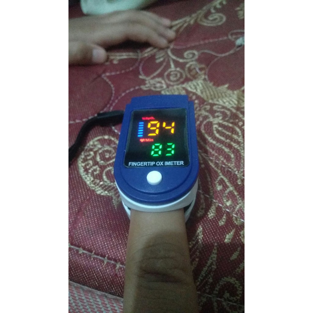 Oximeter Fingertip Pulse Alat Ukur Kadar Oksigen Pengukur Detak Jantung Oxymeter LK87