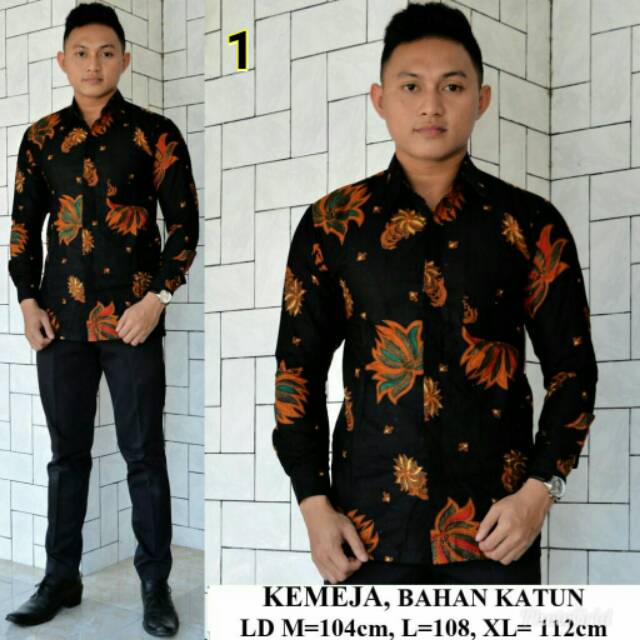 Kemeja Batik Sogan Unik Baju Kerja Pria Batik