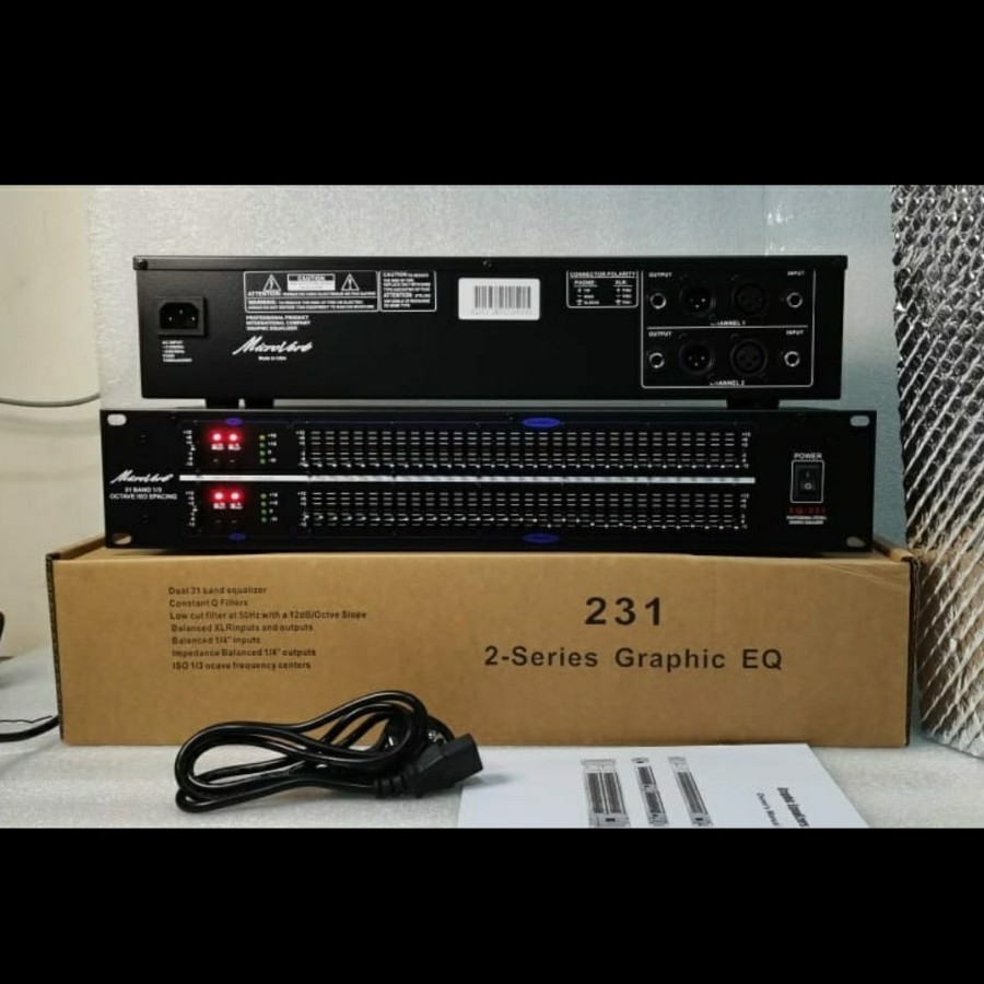 Equalizer MICROVERB EQ231/EQ 231 31 CHANNEL ORIGINAL GARANSI 2 TAHUN