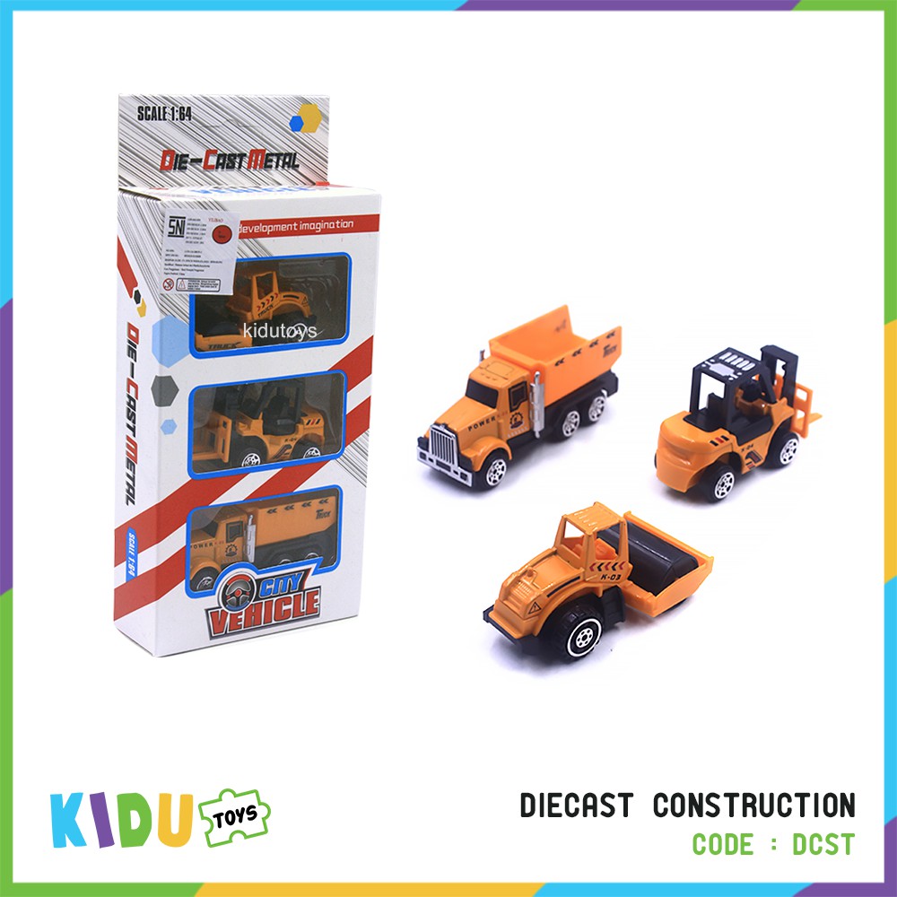 Mainan Anak Mobil Mobilan Konstruksi Alat Berat / Diecast Construction Kidu Toys