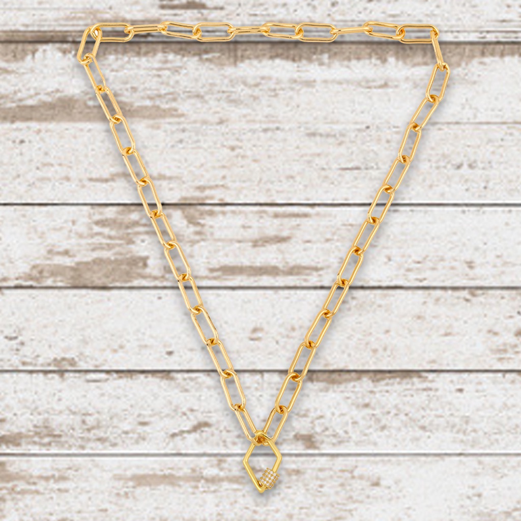 Hu Hu Hu Hu Hu Alat Bantu Pasang Kacamata♡ Kalung Rantai Dengan Liontin Geometris Aksen Berlian Imitasi Untuk Wanita