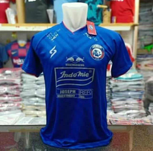 Jersey Arema FC Home 2020 GRADE ORI Liga 1 Shopee Pre Season Biru Terbaru AUTHENTIC