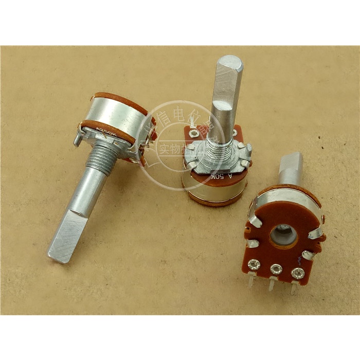 5pcs Potentiometer Dual 148 Tipe A10K A20K A50K A100K A250KA500K 30MMF Stepping