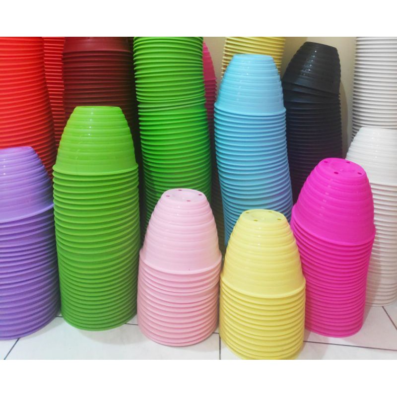 SELUSIN - POT BUNGA TANAMAN TAWON 18cm 12pcs (SELUSIN)