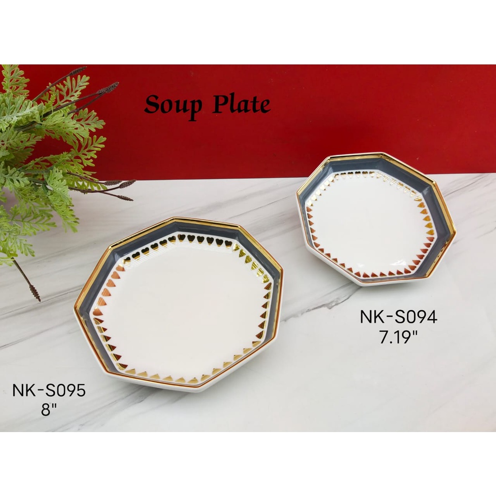 Soup Plate Piring Sup 7.19" NK-S094