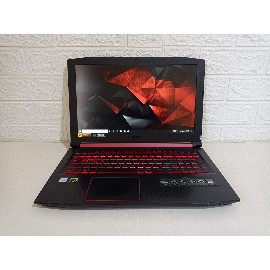 Acer Nitro 5 Core i7 Gen 8 Nvidia GTX1050 4GB SSD AN515-52 Second Gaming Laptop Bekas GTX 1050