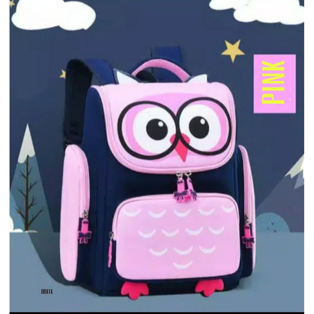 Tas ransel anak serbaguna model Owl cute