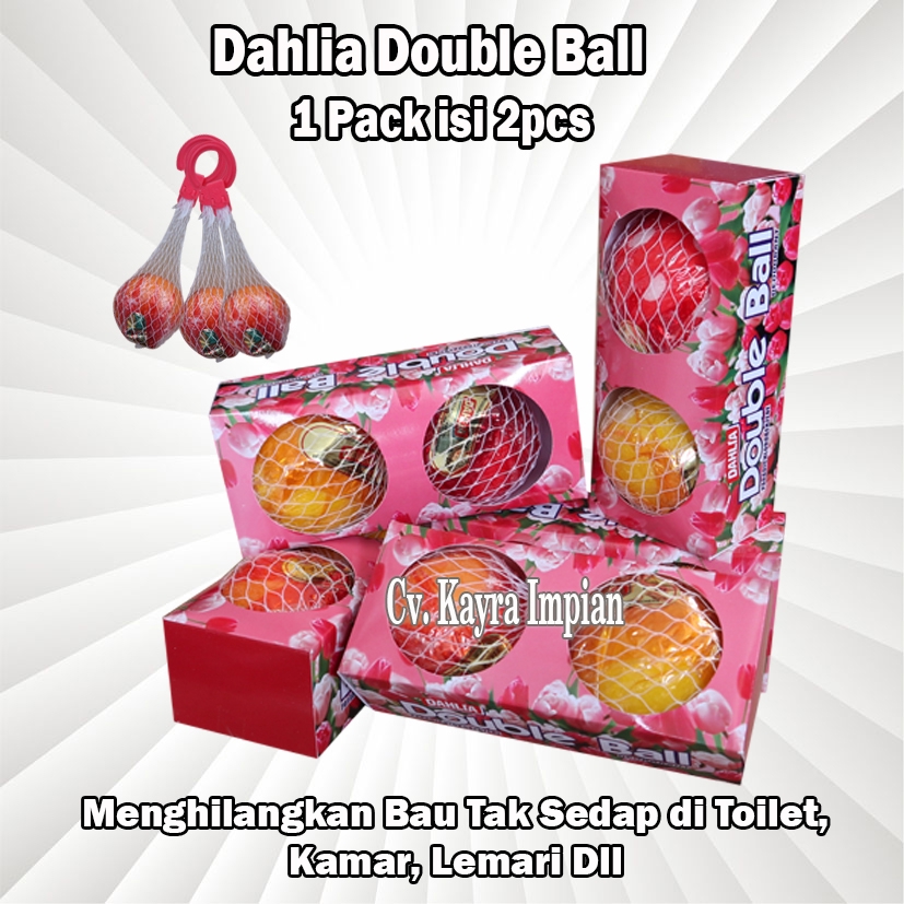 Dahlia Double Ball Kamper Bola Gantung Isi 2pcs K-272