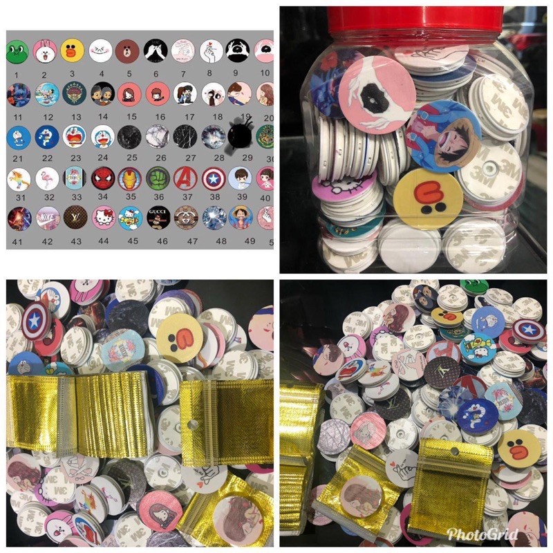 Pop Socket Motif Karakter Tempelan Popsocket Smarphone