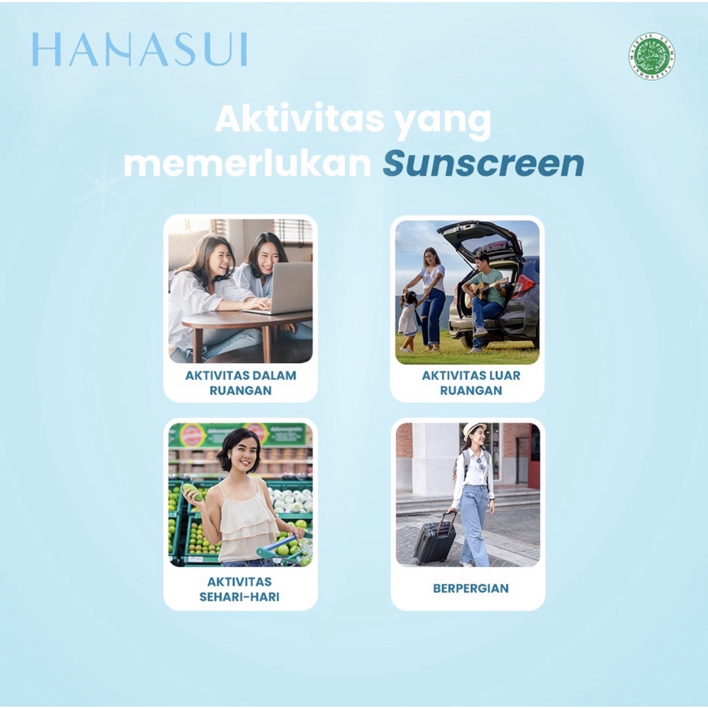 Hanasui Collagen Water Sunscreen SPF50PA+++ Tabir Surya 30ml BPOM