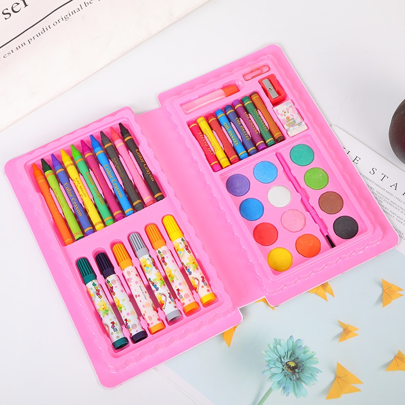

Perlengkapan Menggambar Water Colors Art Set 42 PCS / Krayon & Pastel CAT AIR KUAS SPIDOL