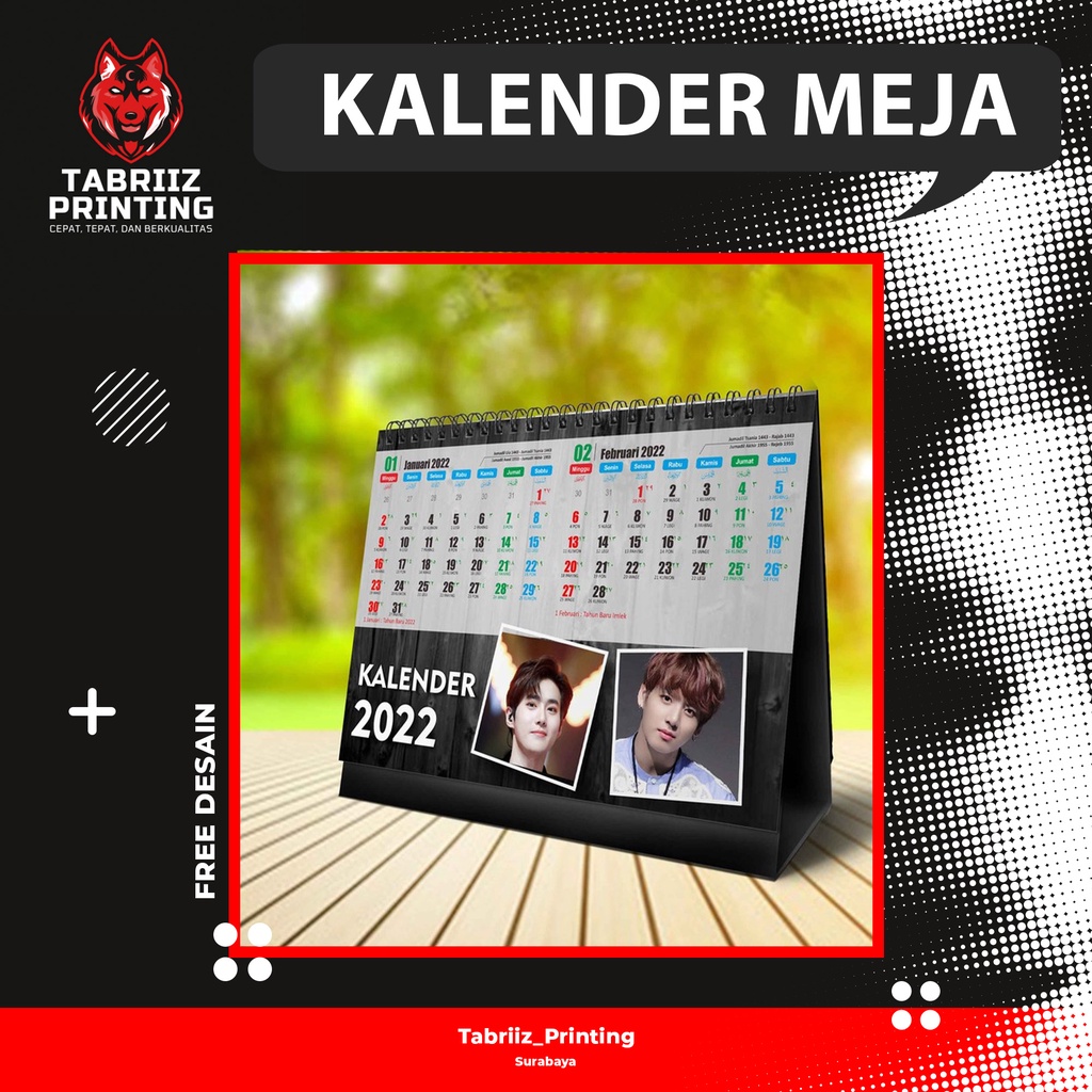 

[TABRIIZ PRINTING] Cetak Kalender Meja 2022 Ukuran A5 Surabaya