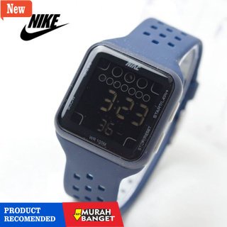 Jam digital wanita terbaik- Jam Tangan Pria/Wanita Nike KOTAK Digital Sport Tahan Air