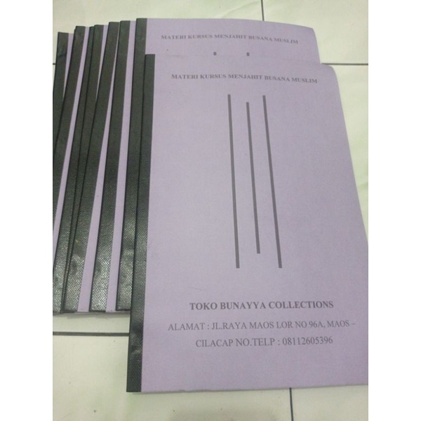 Buku panduan kursus menjahit