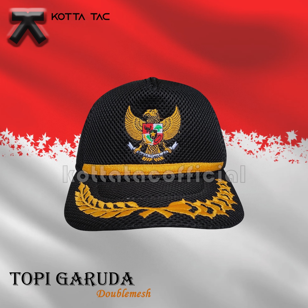 TOPI PNS BORDIR GARUDA - TOPI KEPALA DESA - TOPI PERANGKAT DESA - TOPI CAMAT - TOPI GARUDA PADI KAPAS