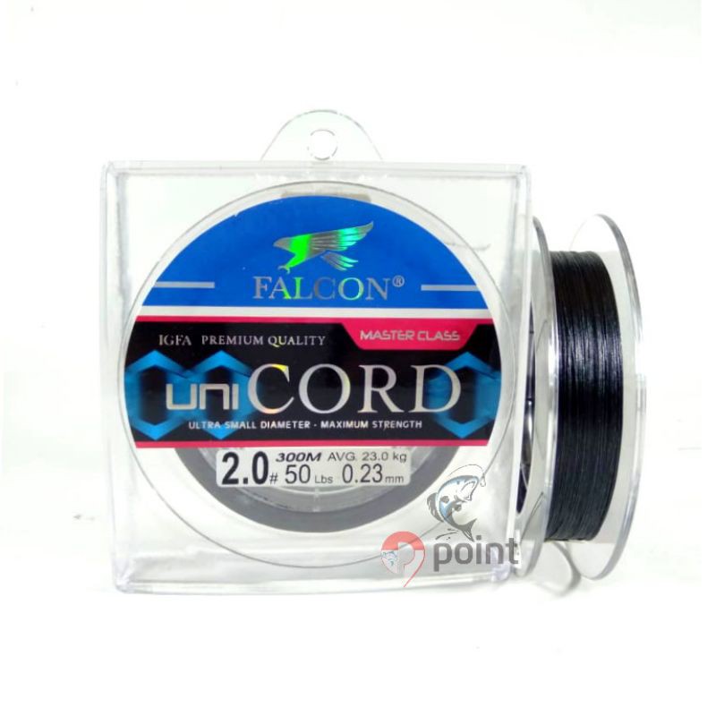 Senar PE Falcon Unicord X8 Hitam 300m IGFA Class