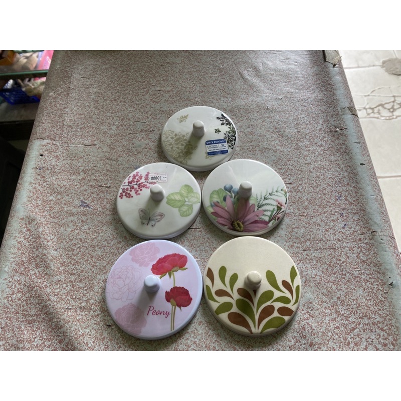 Tutup Gelas Onyx Melamin 9cm Tebal Penutup Gelas Motif
