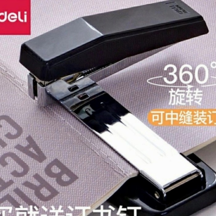 

stapler besar steples putar 360 derajat rotasi - Hitam