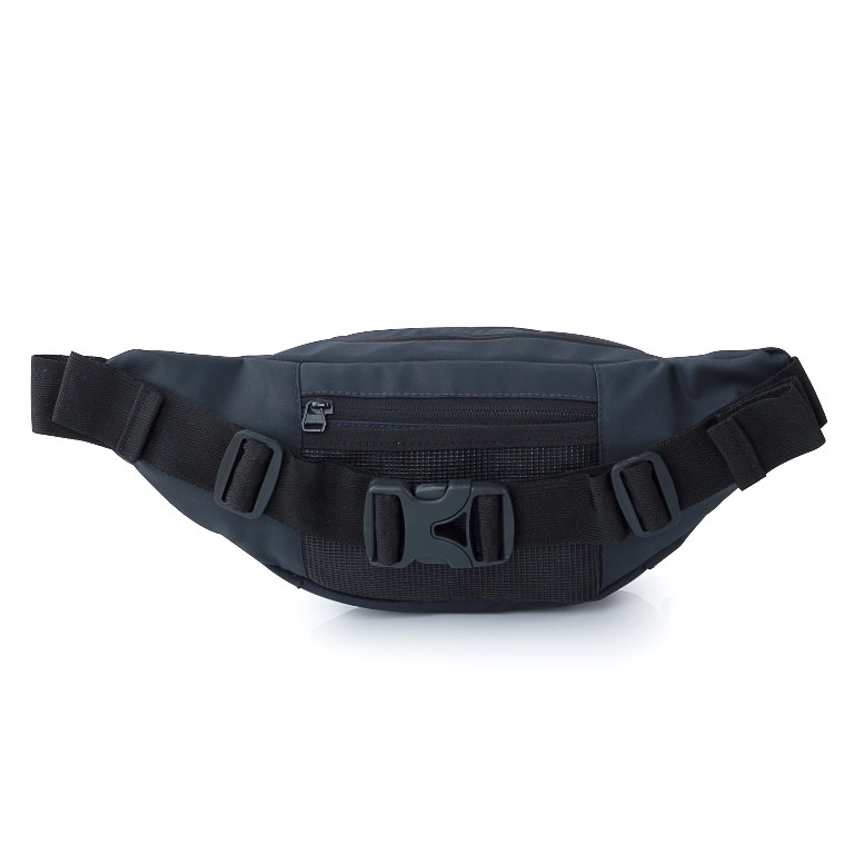 Waistbag Pria Waterproof Distro Belizer Original Tas Selempang/Pinggang Waist Bag Cowok Cewek Navy Hitam